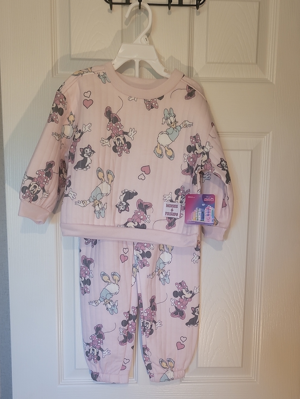 Disney Pink Minnie & Daisy Two-Piece Pajama Set